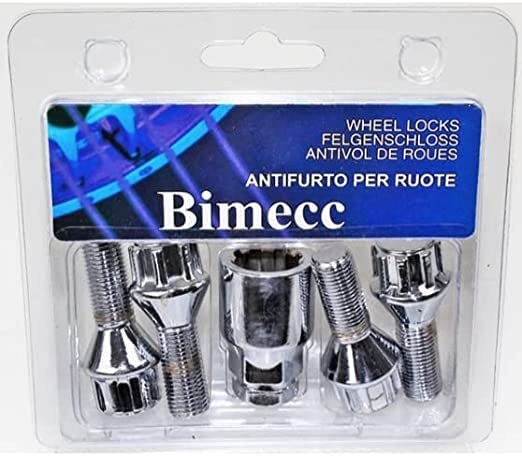 BIMECC Locking Wheel Bolts | M12x1.5 | Silver