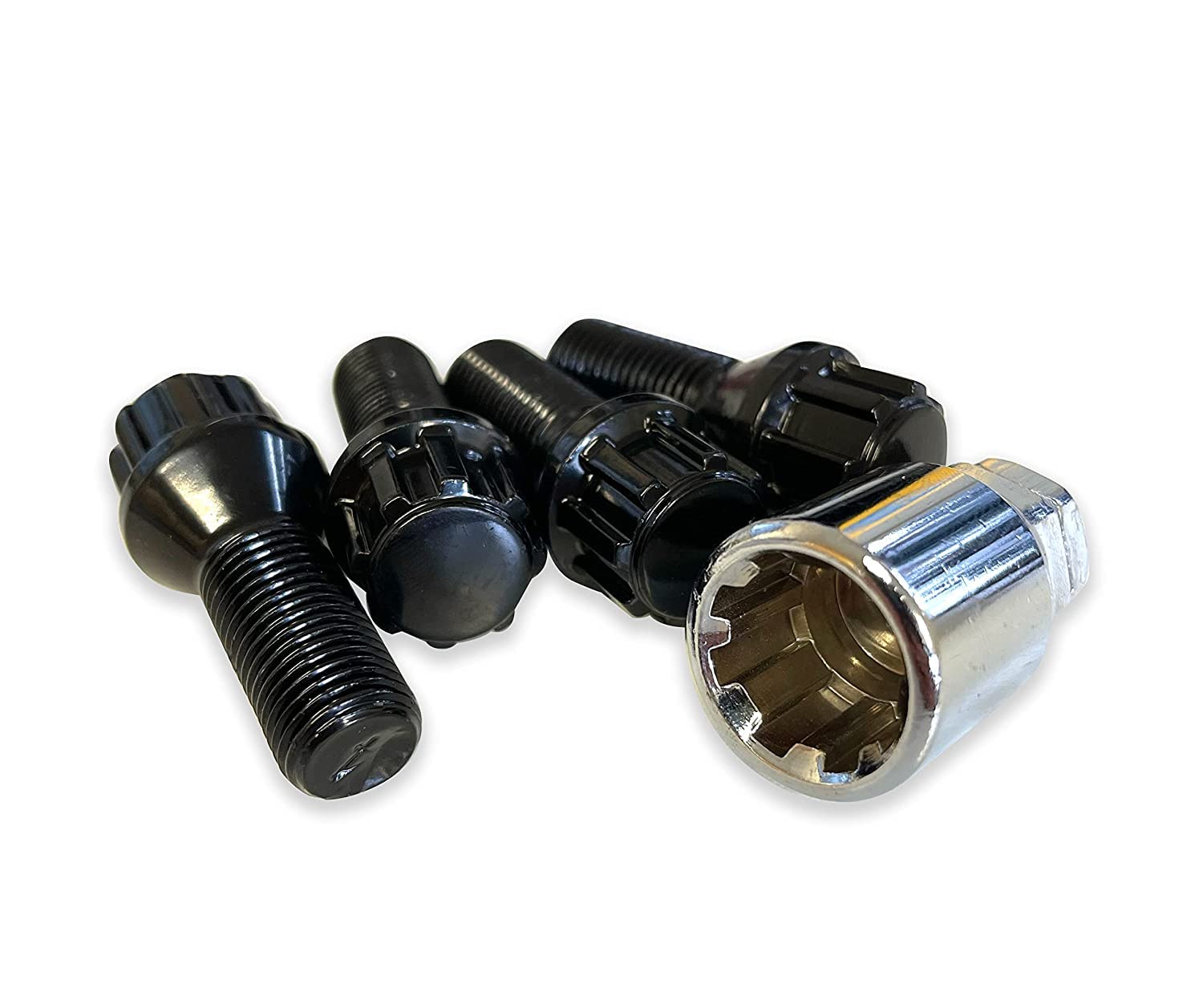 BIMECC Locking Wheel Bolts | M12x1.5 | Black - 0