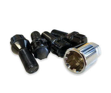 BIMECC Locking Wheel Bolts | M12x1.5 | Black - 0