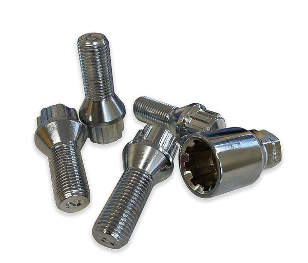 BIMECC Locking Wheel Bolts | M14x1.5 | Silver