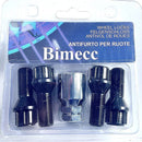 BIMECC Locking Wheel Bolts | M14x1.5 | Silver (Aftermarket Wheels Only)-3