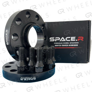 SPACE.R Wheel Spacers 5x100 | 57.1 | Black Bolts | 1 Pair (Audi)