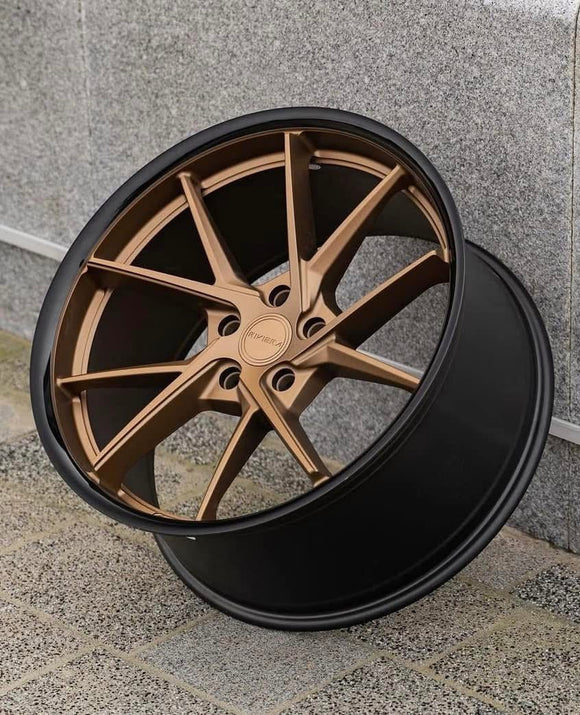 *CLEARANCE* - 20" Riviera RF1 - Staggered - Bronze - 5x120 (VW Transporter T5 | T6)