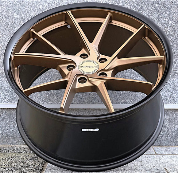*CLEARANCE* - 20" Riviera RF1 - Staggered - Bronze - 5x120 (VW Transporter T5 | T6)