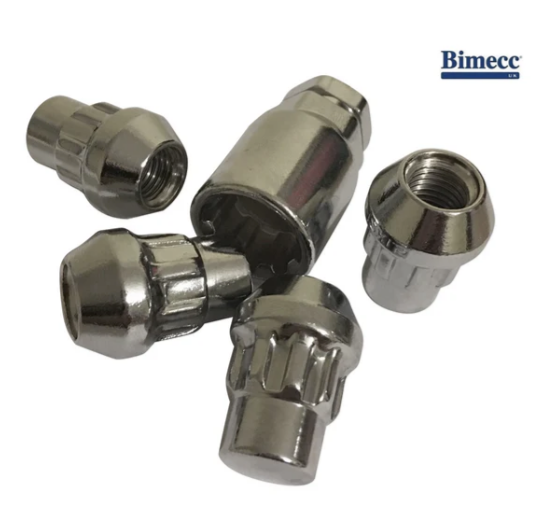 BIMECC Locking Wheel Nuts | M12x1.5 | Silver