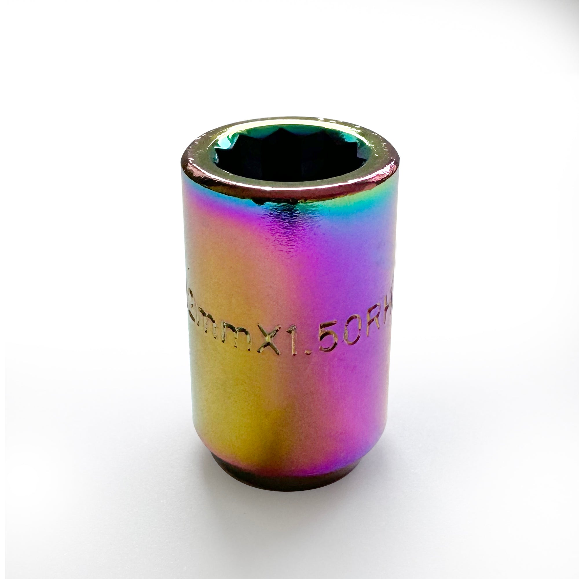 TITAN Nuts | Tuner Wheel Nuts | M12x1.5 | Set of 20 with Key | Petrol / Iridium