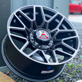 20" Hartes Metal Monster - Black Machined Dark Tint  (Ford Ranger)